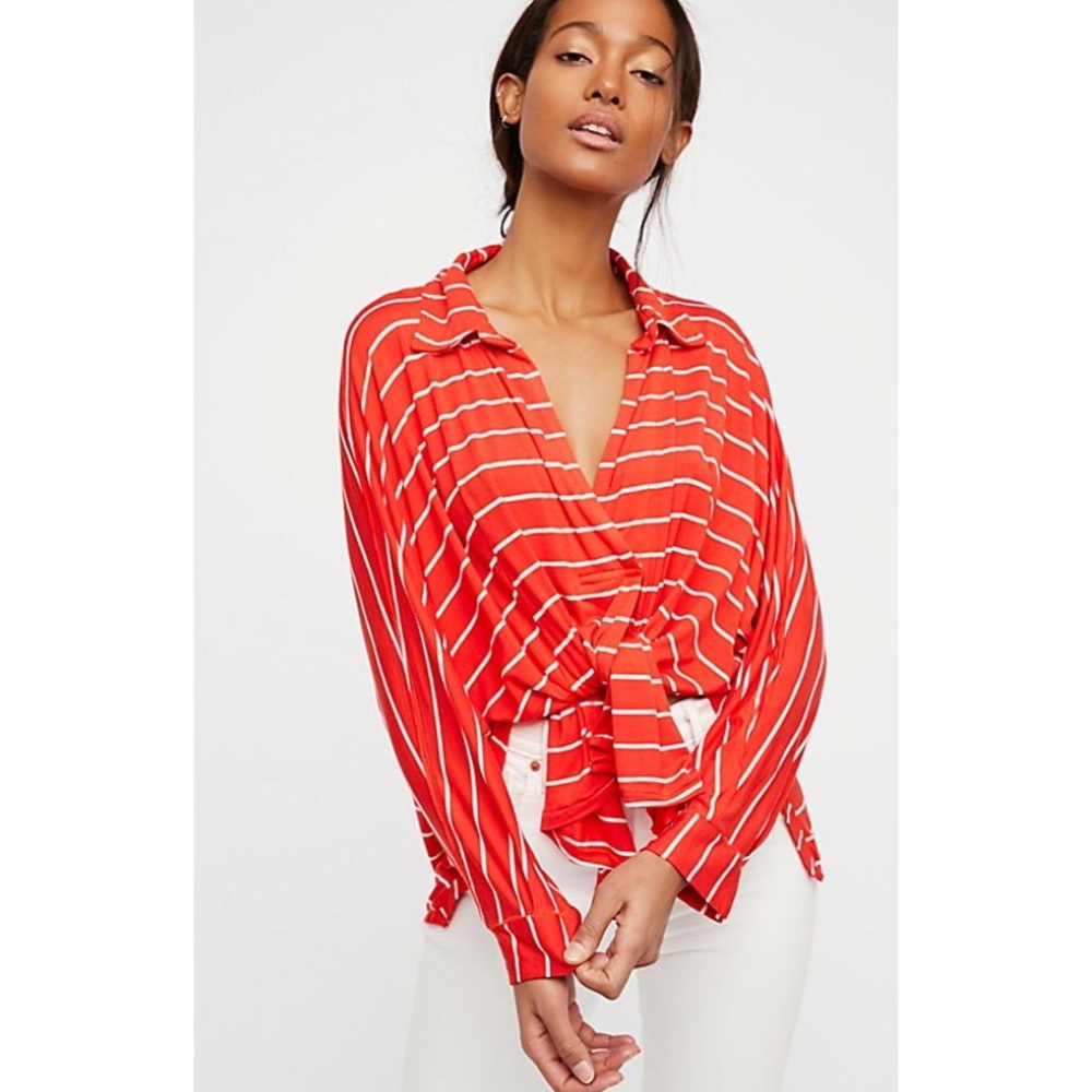 Free People We the Free Can’t Fool Me Striped Tee